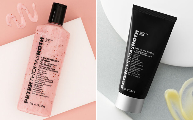 Peter Thomas Roth Strawberry Scrub Fruit Enzyme Polisher and Instant FirmX Temporary Face Tightener