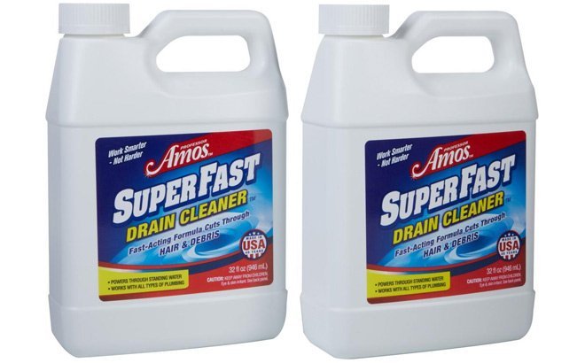 Professor Amos 32 fl oz SuperFast Drain Cleaner 2 pack