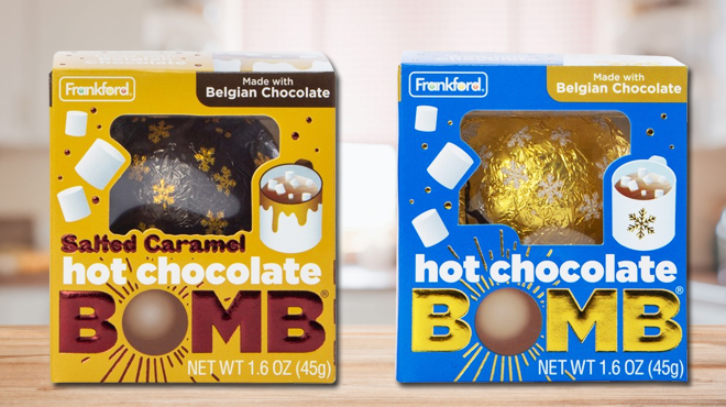 Salted Caramel Hot Chocolate Bomb and Hot Chocolate Bomb