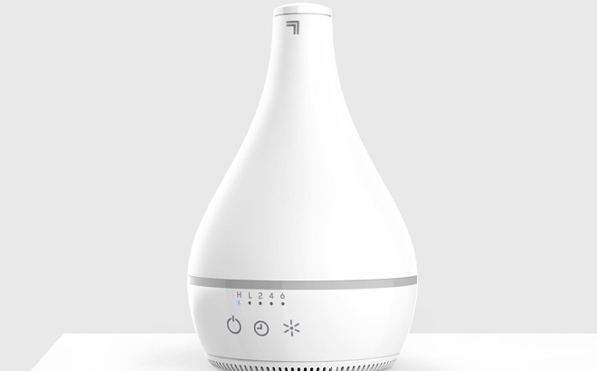 Sharper Image Ultrasonic Humidifier with Aromatherapy on White Table