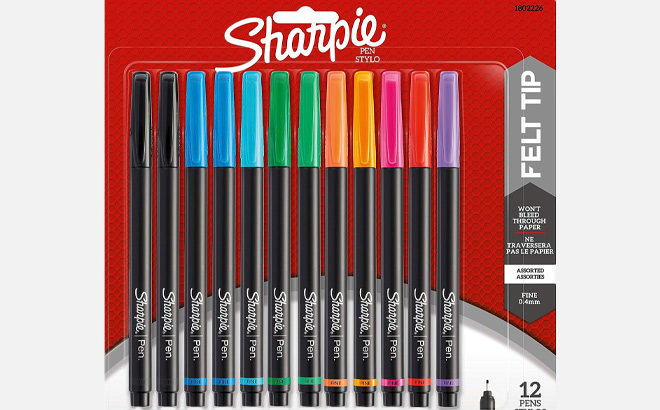 Sharpie Pens Fine Point 12 Count