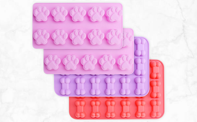 Silicone Dog Treat Molds 4 Pack