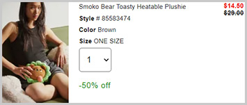 Smoko Bear Toasty Heatable Plushie Screenshot