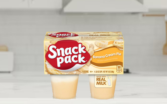 Snack Pack Pie Pudding Cups Banana Cream 4 Count