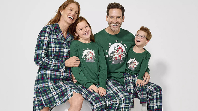 Snow Globe Matching Family Pajamas