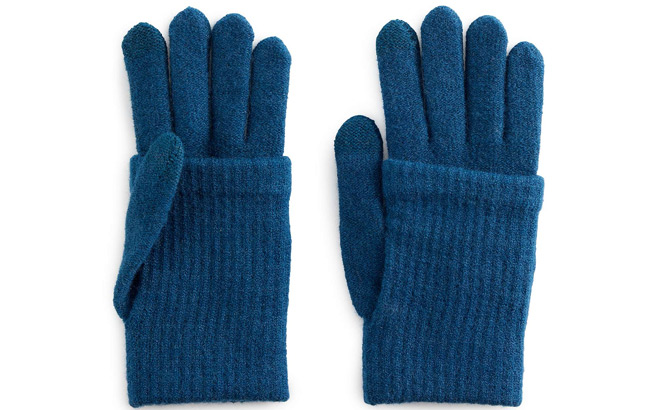 Sonoma Womens Knit Overlay Magic Gloves