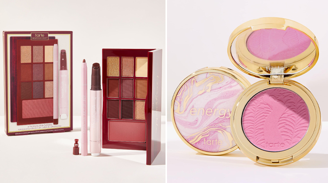 Tarte A honeysuckle Holiday Maracuja Juicy Collectors Set and Tarte Amazonian Clay Skintuitive Blush