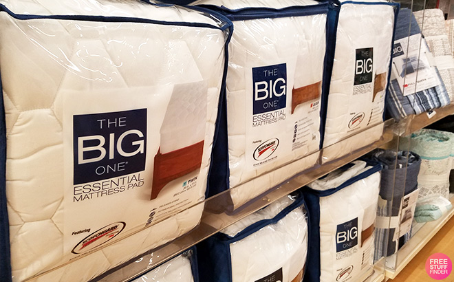 The Big One Essential Mattress Pads on Shelf