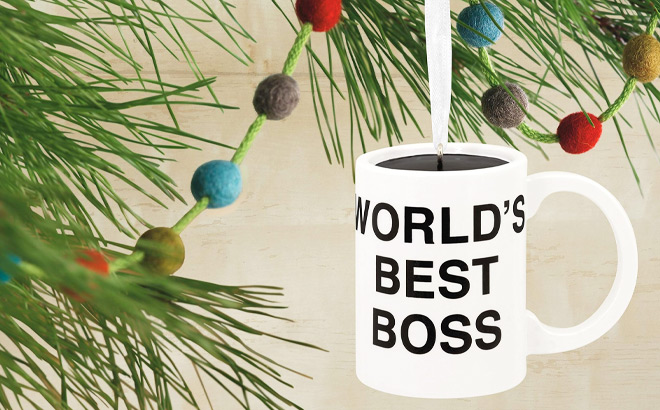 The Office Coffee Mug Christmas Ornament