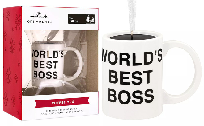 The Office Coffee Mug Hallmark Christmas Ornament