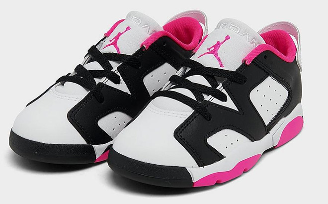 Toddler Air Jordan Shoes in White and Pink