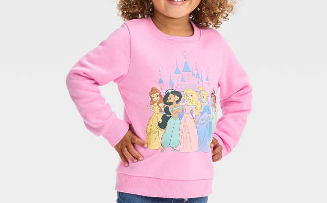 Toddler Girls Disney Princess Pullover Sweatshirt