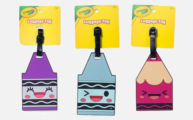 Tree Crayola Face Luggage Tags