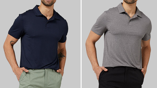 Two Colors of 32 Degrees Mens Cool Classic Polo