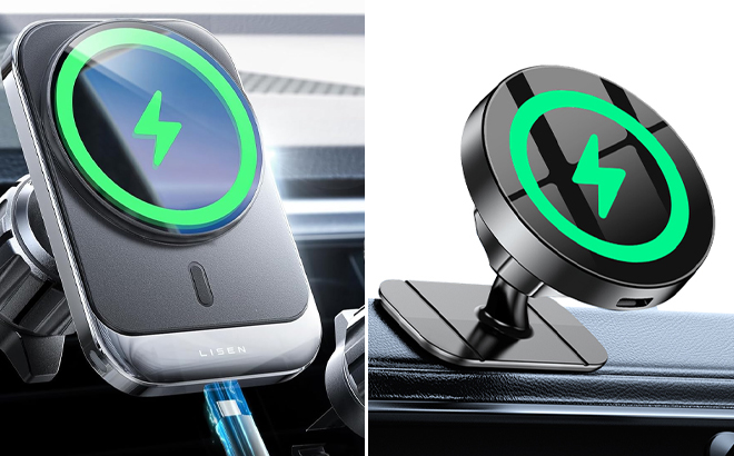 Two Different MagSafe Car Mount Chargers