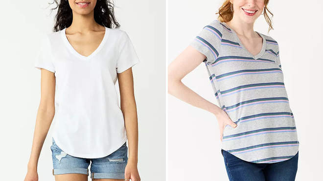 Two Different Styles of Womens Tops