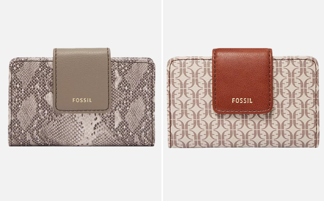 Two Fossil Madison Multifunction Wallets