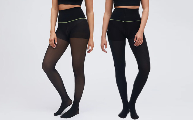 Two Sheertex Rip Resist Tights on Grey Background