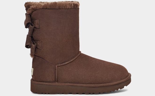UGG Womens Bailey Suede Bow Boots