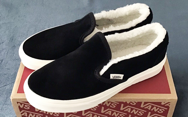 VANS Classic Slip On Cozy Hug Sherpa Shoes