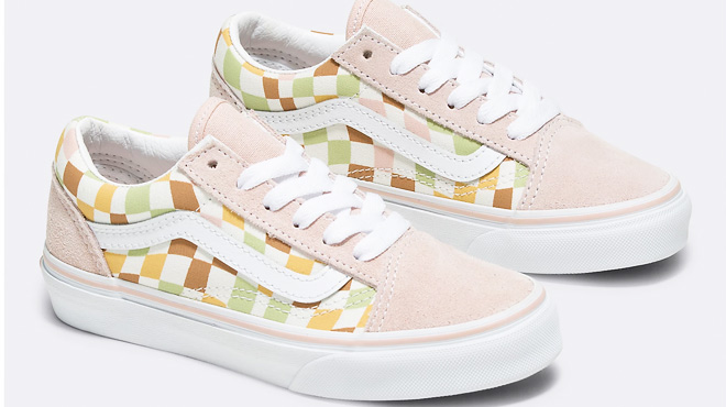 VANS Kids Old Skool Wavy Check Shoes 1