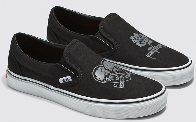 Vans Classic Slip On Love You To Death Shoes