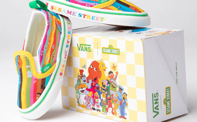 Vans x Sesame Street Slip On V Skate Toddler Shoes