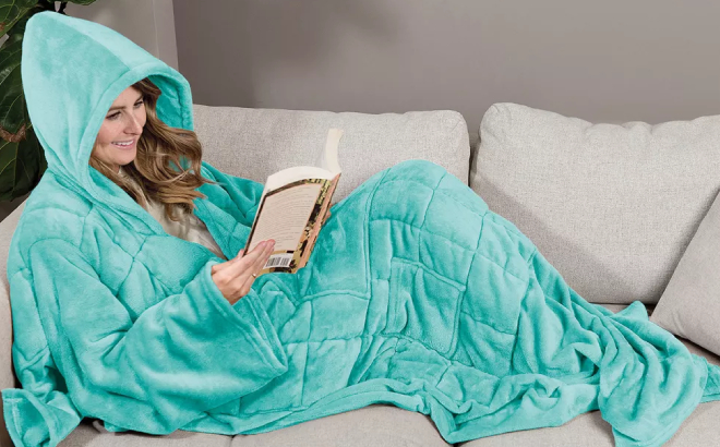 Wearable weighted snuggle blanket hot sale