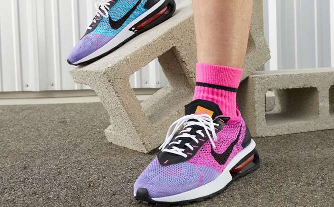 Woman is Wearing Nike Air Max Flyknit Racer Casual Shoes