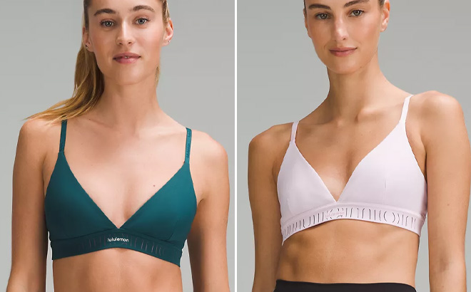 Women Wearing Lululemon License to Train Triangle Bra