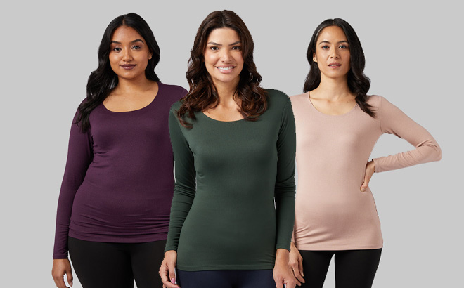 Women are Wearing 32 Degrees Womens Lightweight Baselayer Scoop Tops