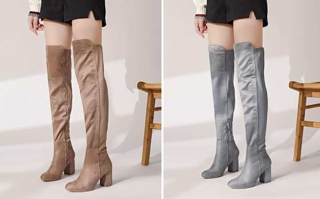 Womens High Knee Boots