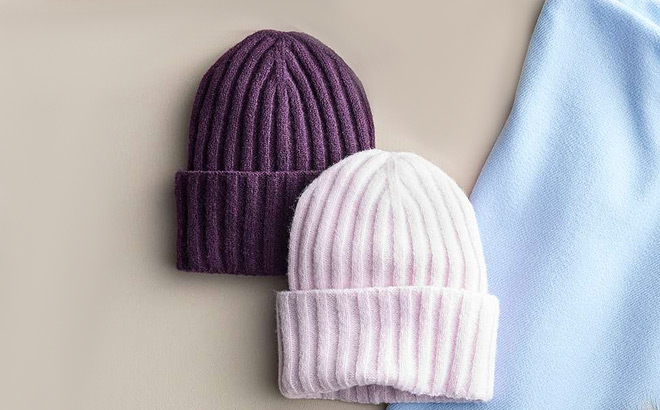 Womens Sonoma Wide Rib Beanies