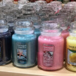 Yankee Large Jar Candles in shelf