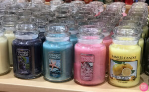 Yankee Large Jar Candles in shelf