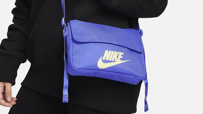 a Person Wearing a Nike Womens Futura 365 Crossbody Bag