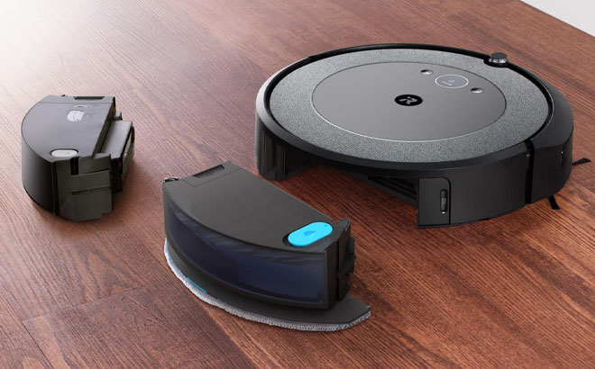 iRobot Roomba Combo i5 Vacuum and Mop on the Floor