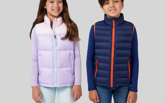 32 Degrees Kids Puffer Vests