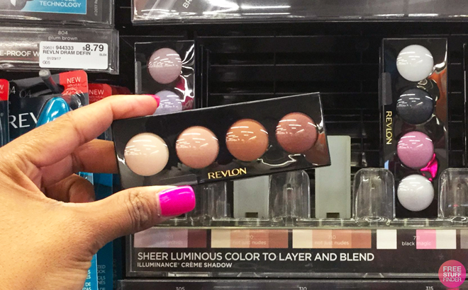 A Person Holding Revlon Cream Eyeshadow Palette