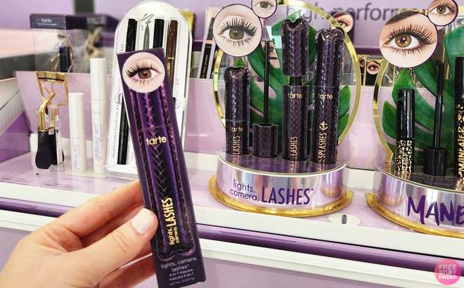 A Person Holding a Tarte Lights Camera Lashes Mascara