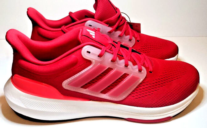 Adidas Ultrabounce Mens Running Shoes in Better Scarlet Color