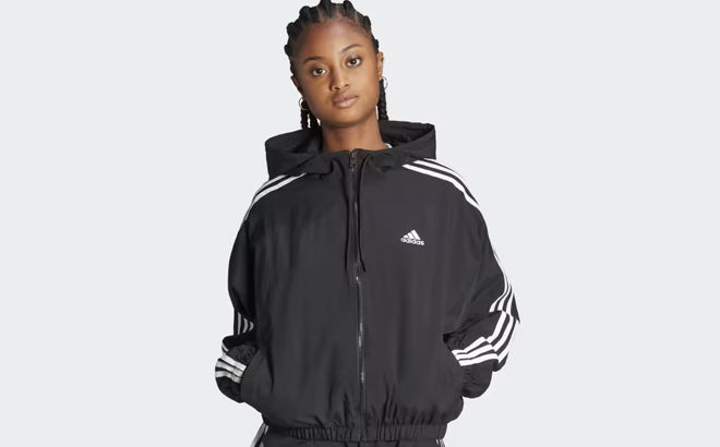 Adidas Women Essentials 3 stripes woven windbreake