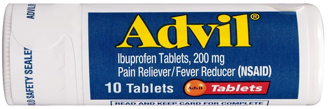 Advil Pain Reliever and Fever Reducer 10 Coated Tablets