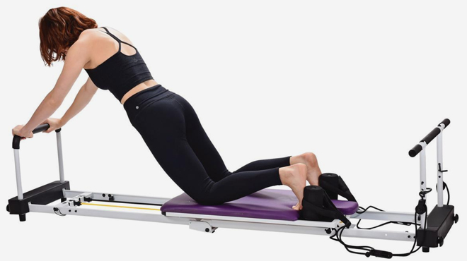 Aeropilates 4 Cord Reformer with Pullup Bar