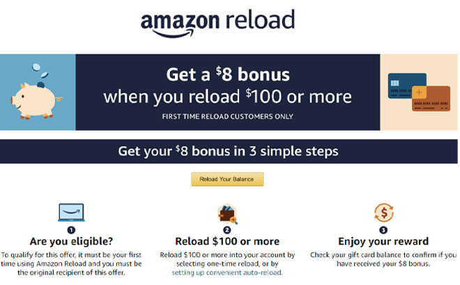 Amazon Reload Offer Banner