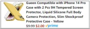 Amazon iPhone Case Price Screenshot