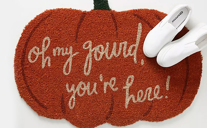 Anthropologie Oh My Gourd Doormat