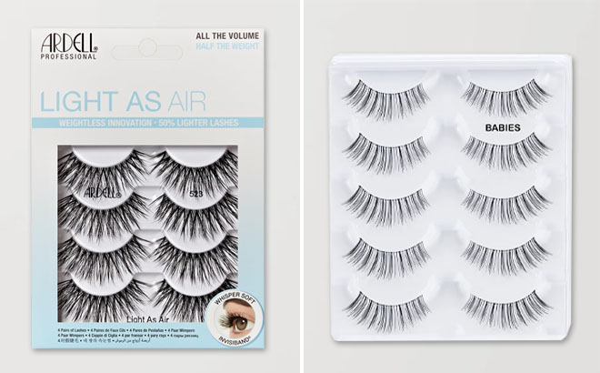 Ardell Light As Air Lashes 4 Pair and Ardell False Eyelashes 5 Pair