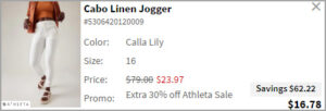 Athleta Cabo Linen Joggers at Checkout