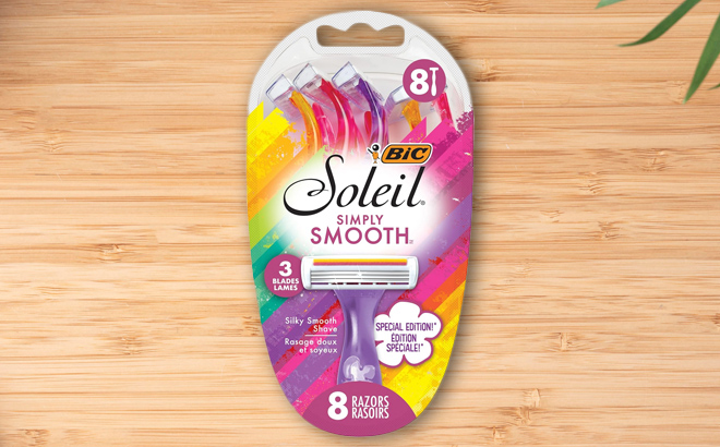 BIC Soleil Simply Smooth Womens 8 Count Disposable Razors